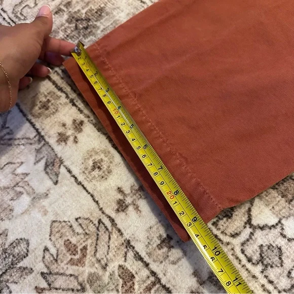 Free People “We The Free” Rust Brown Wide Leg Chino Pants | Size 24 - Picture 6 of 11